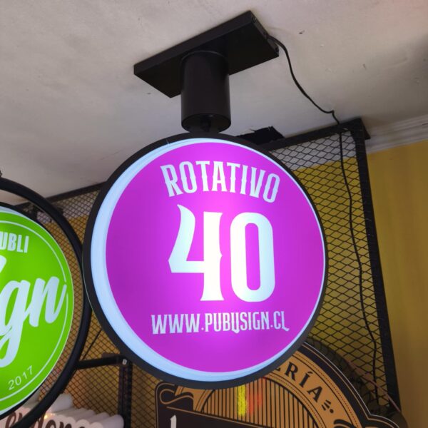Giratorio 40 centímetros base a cielo.